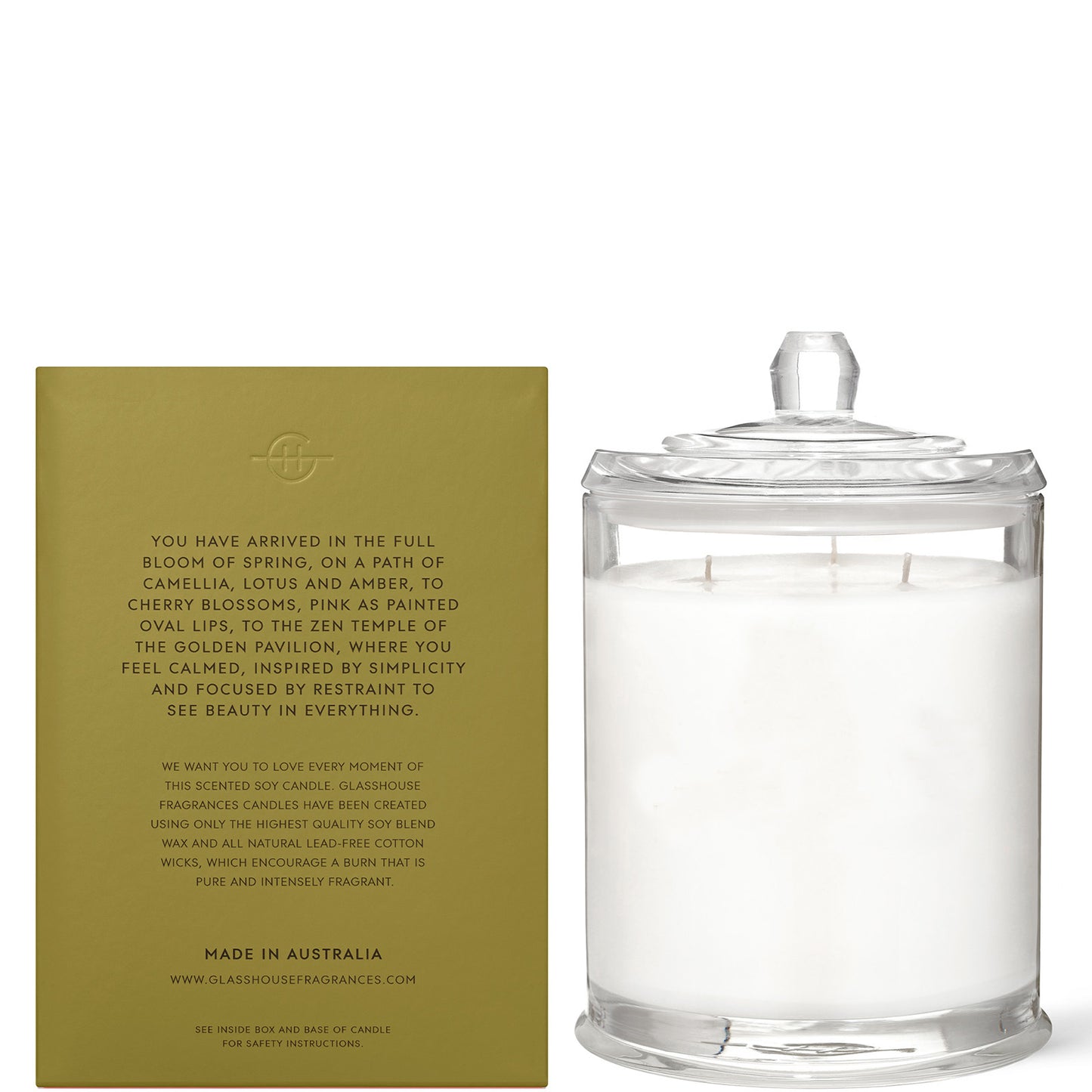 Glasshouse Fragrances Kyoto in Bloom Candle 760g