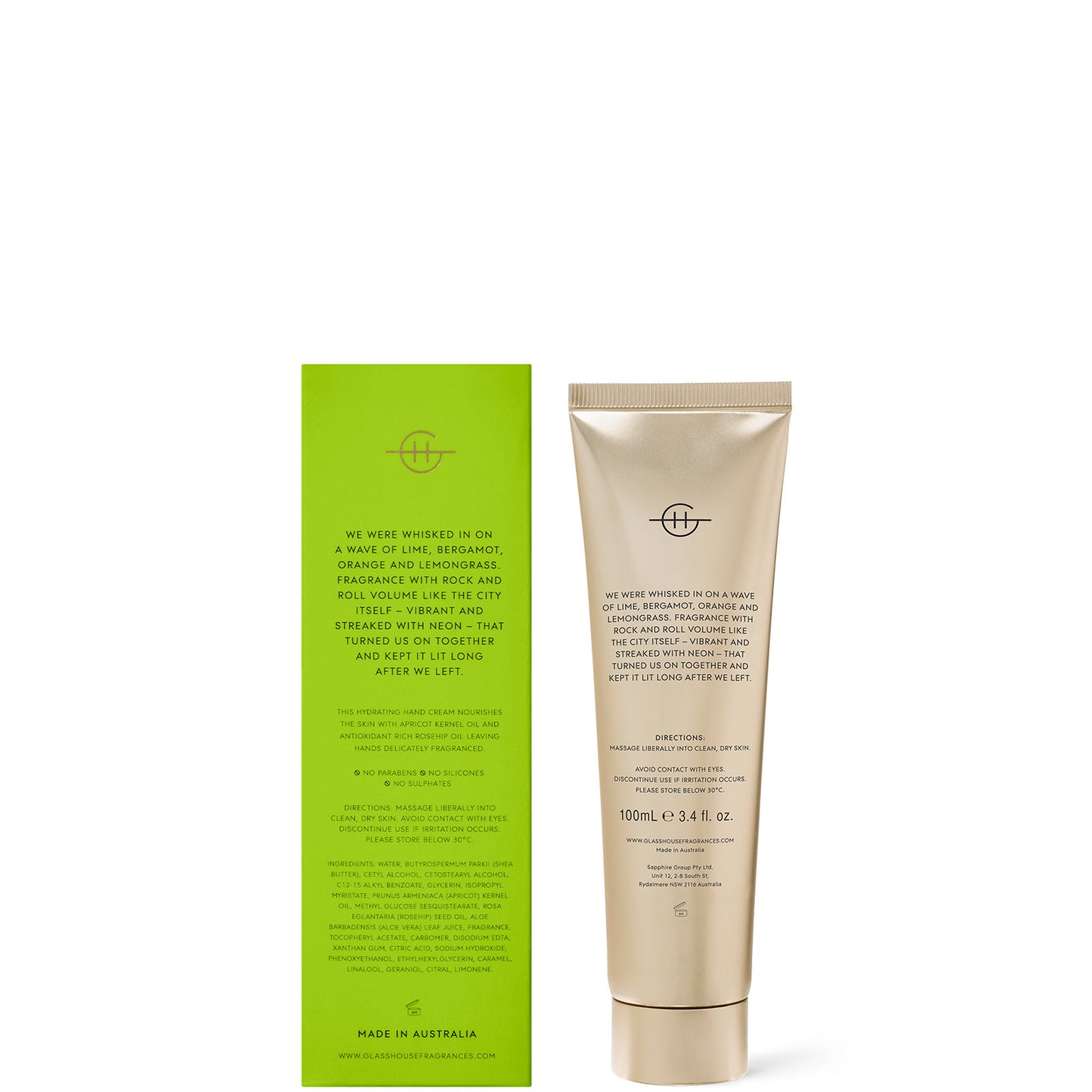 Glasshouse Fragrances We Met in Saigon Hand Cream 100ml