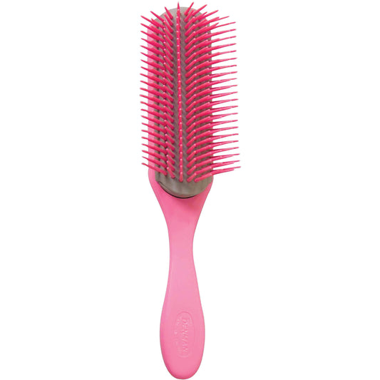 Denman D4 9 Row Large Styling Brush - Pink/Grey