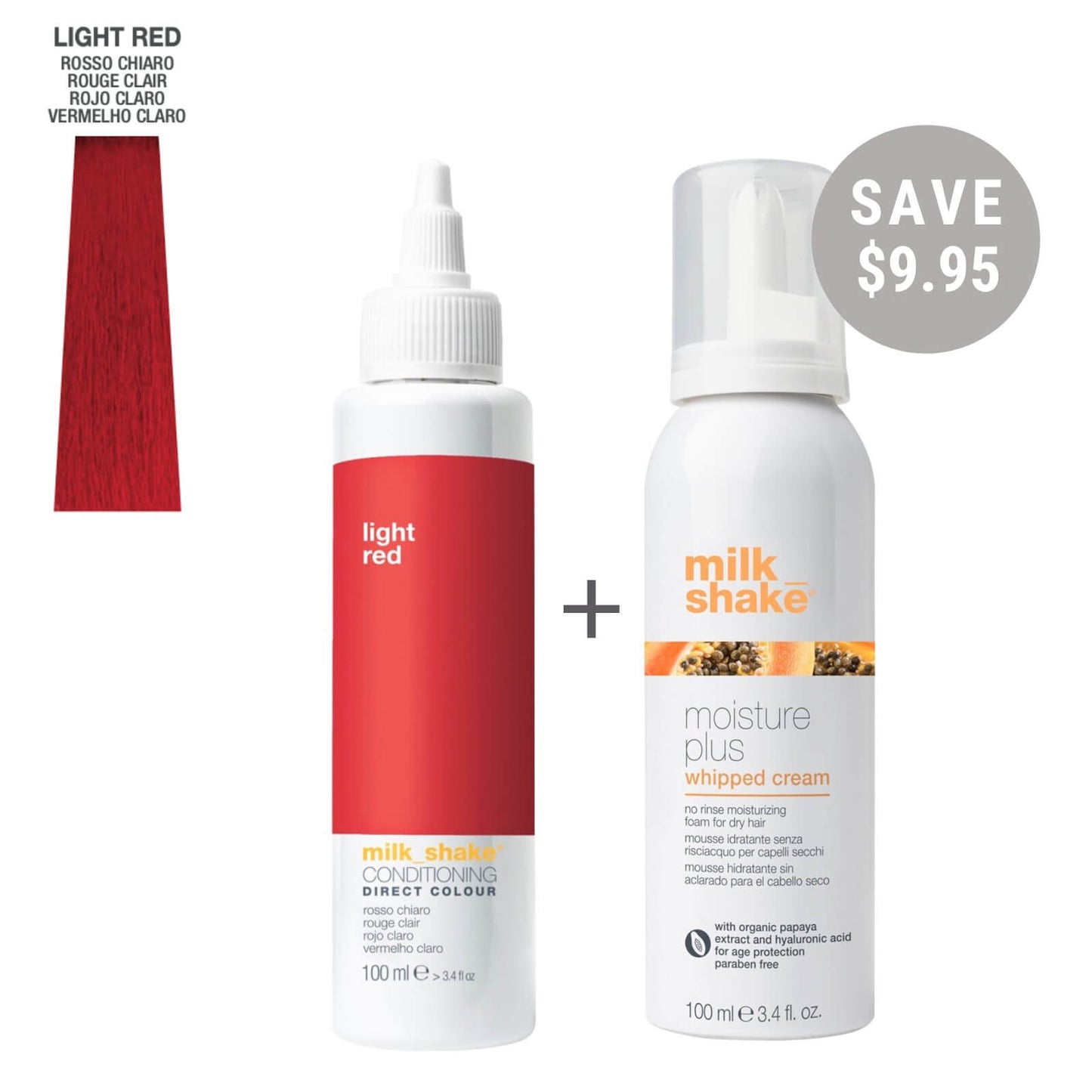 milk_shake Conditioning Direct Hair Colour Kit - Light Red