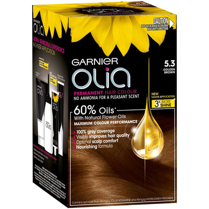 Garnier Olia Permanent Hair Colour - Golden Brown 5.3