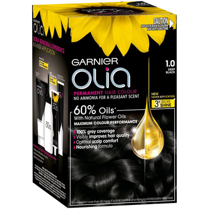 Garnier Olia Permanent Hair Colour - Night Black 1.0