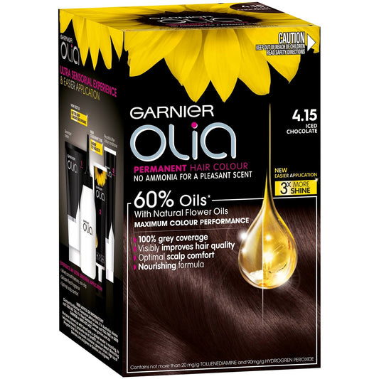 Garnier Olia Permanent Hair Colour - Iced Chocolate 4.15