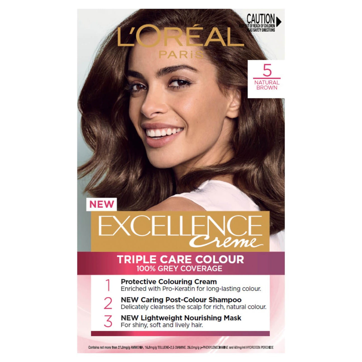 L'Oréal Paris Excellence Creme Permanent Hair Colour - Brown 5.0