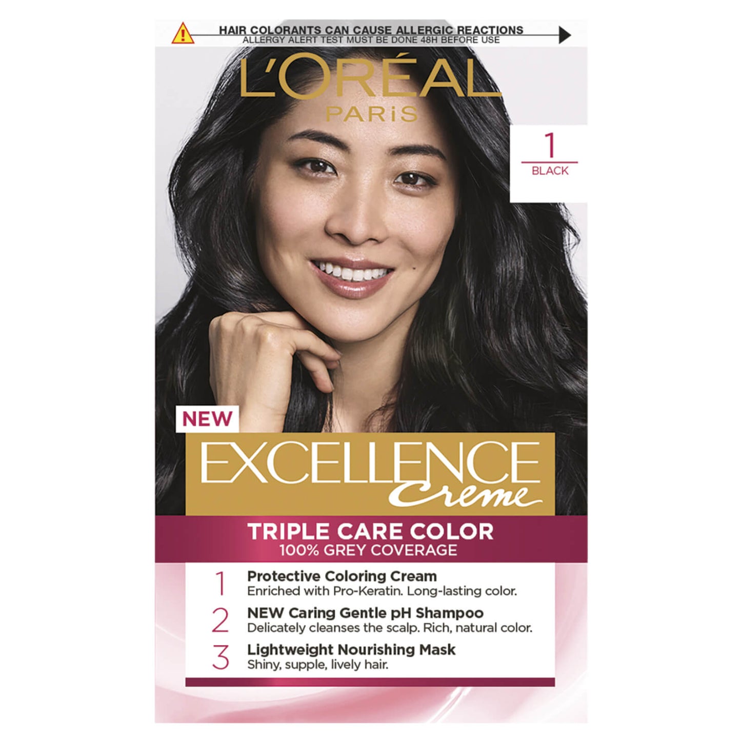 L'Oréal Paris Excellence Creme Permanent Hair Colour - Black 1