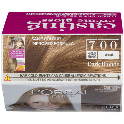 L'Oréal Paris Casting Creme Gloss Semi-Permanent Hair Colour - Dark Blonde 700