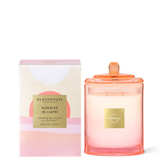 Glasshouse Sunrise in Capri Candle 380g