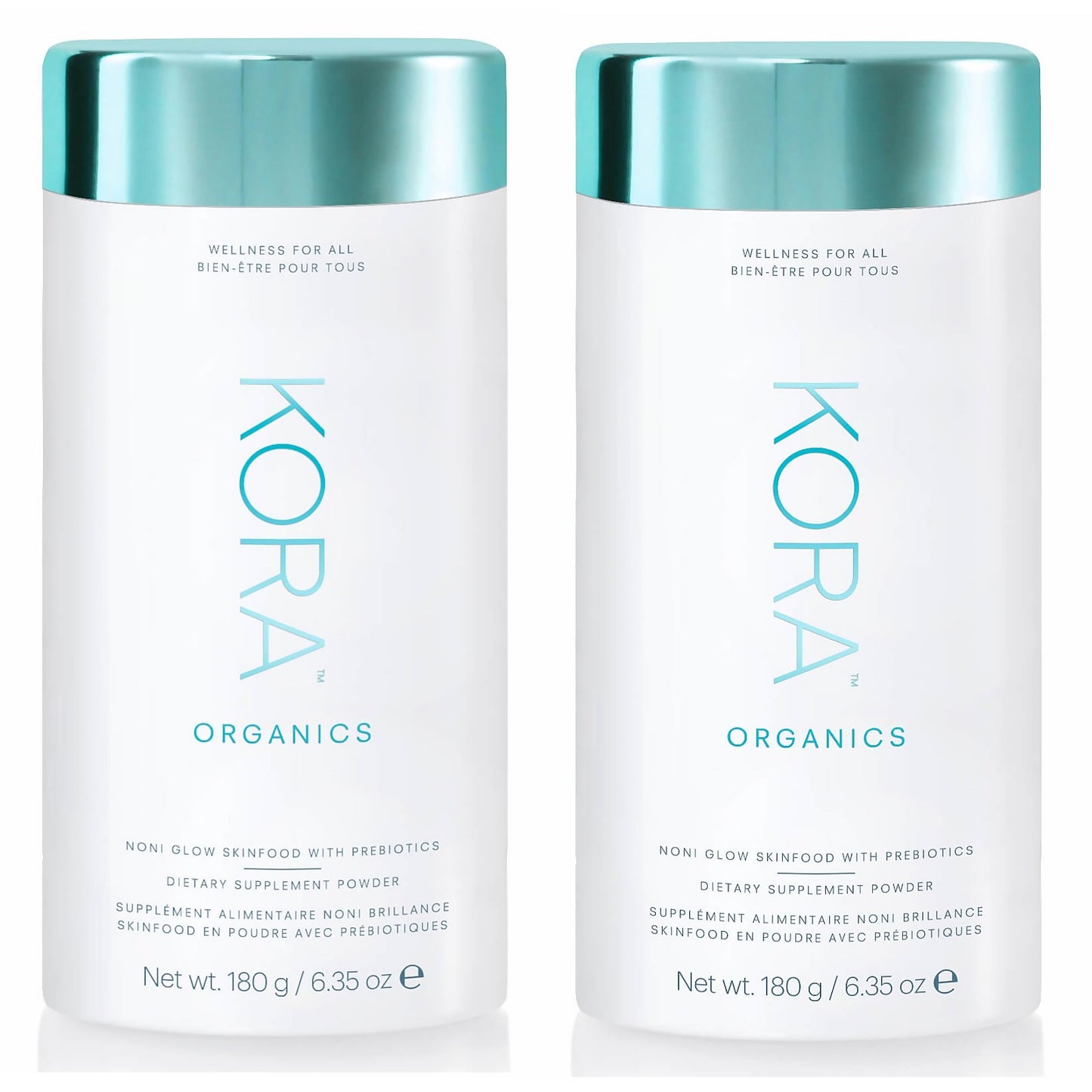 KORA Organics Noni Glow Skin Food with Prebiotics Duo