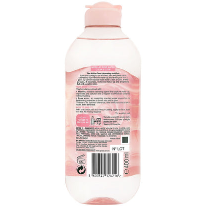 Garnier Micellar Cleansing Rose Water Clean & Glow 400ml