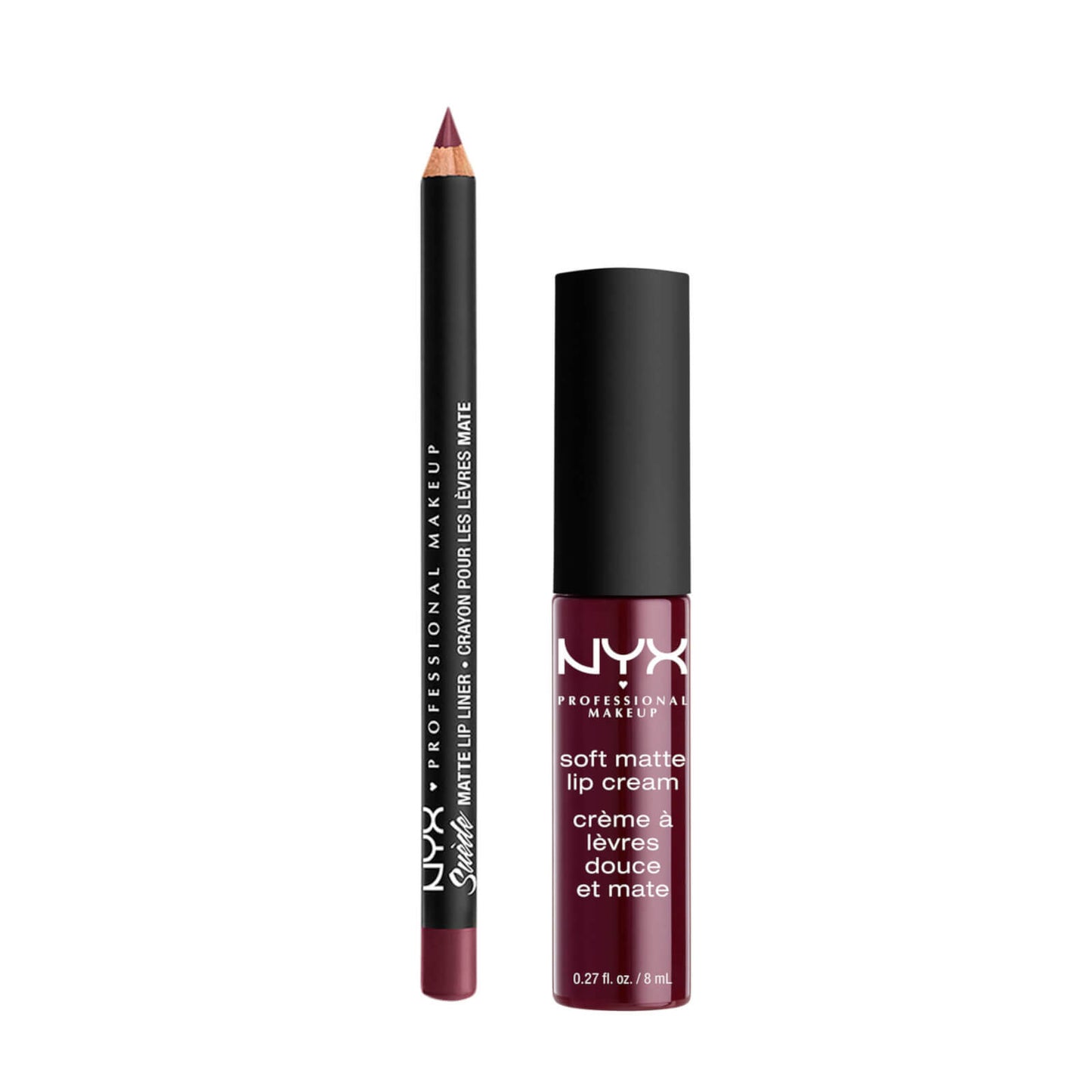 NYX Professional Makeup Soft Matte Lip Kit - Copenhagen Rich Plum