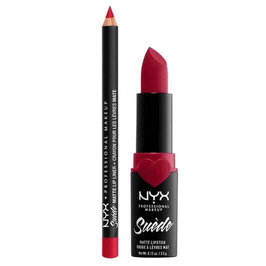 NYX Professional Makeup Suede Lip Kit - Spicy True Red