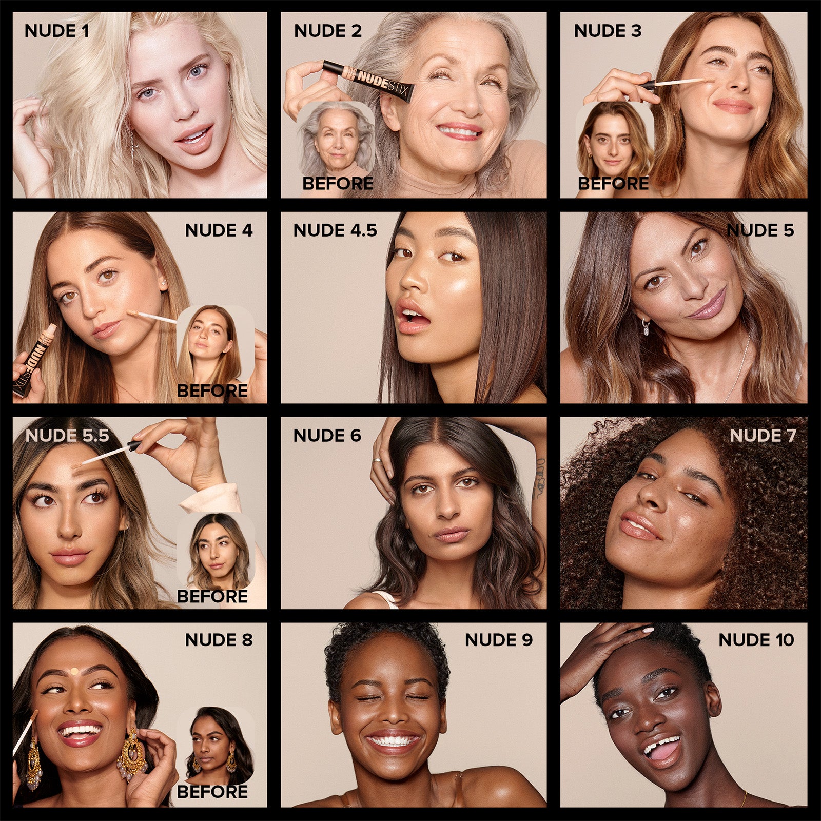 NUDESTIX Nudefix Cream Concealer 10ml (Various Shades)