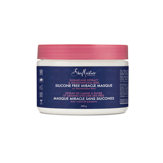 SheaMoisture Sugercane Extract and Meadowfoam Seed Silicone Free Miracle Masque 340g