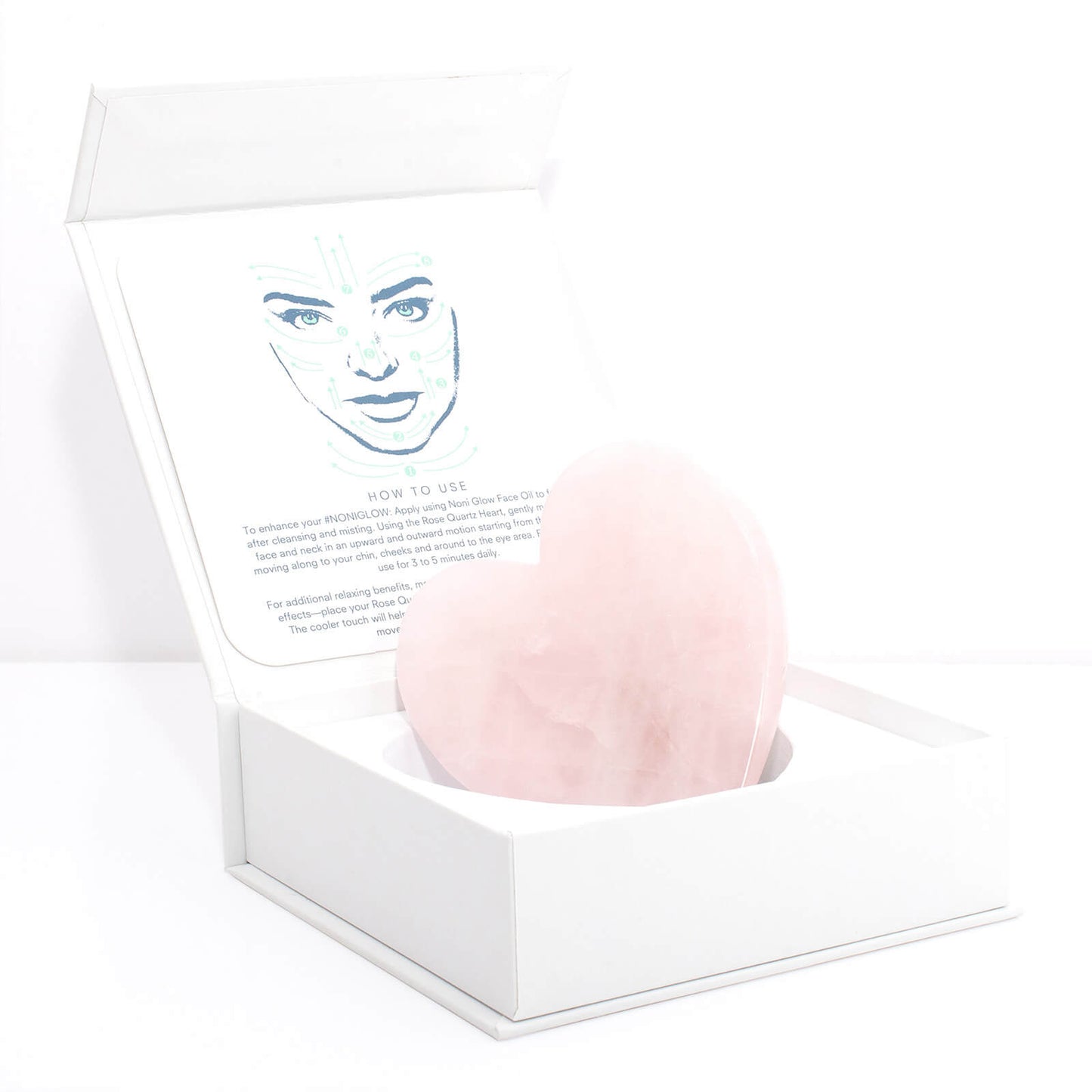 KORA Organics Rose Quartz Heart Facial Sculptor 6g