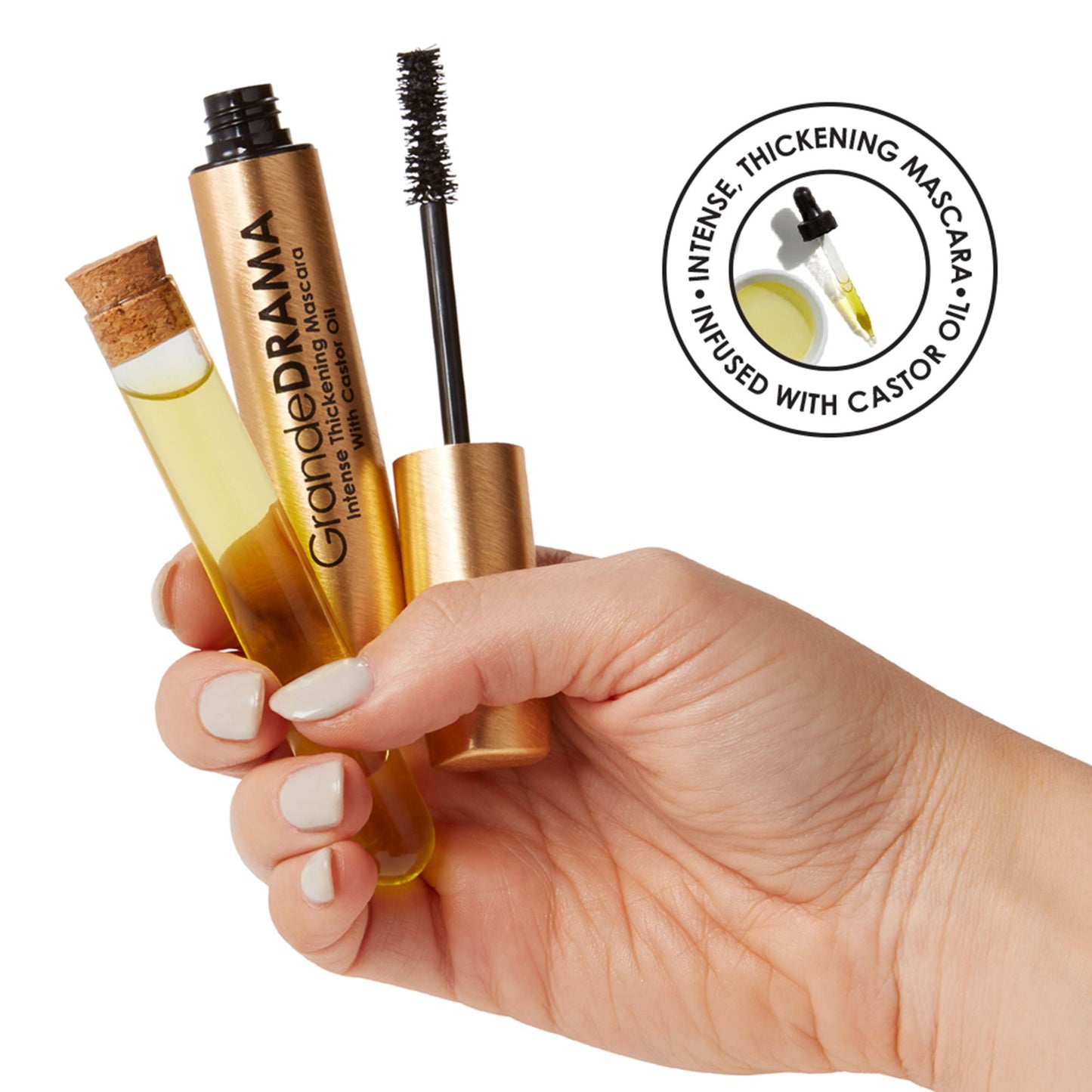 GRANDE Cosmetics GrandeDRAMA Intense Thickening Mascara with Castor Oil