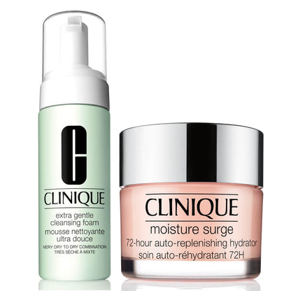 Clinique Moisture Surge 72-Hour Auto-Replenishing Hydrator 50ml and Extra Gentle Cleansing Foam 125ml Duo