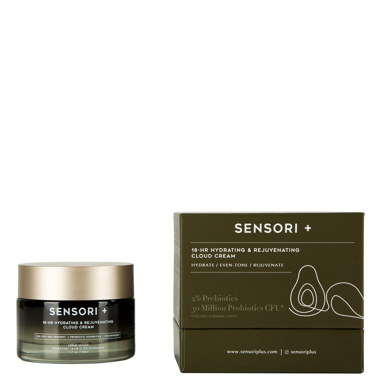 SENSORI+ 18HR Hydrating & Rejuvenating Cloud Cream 50ml