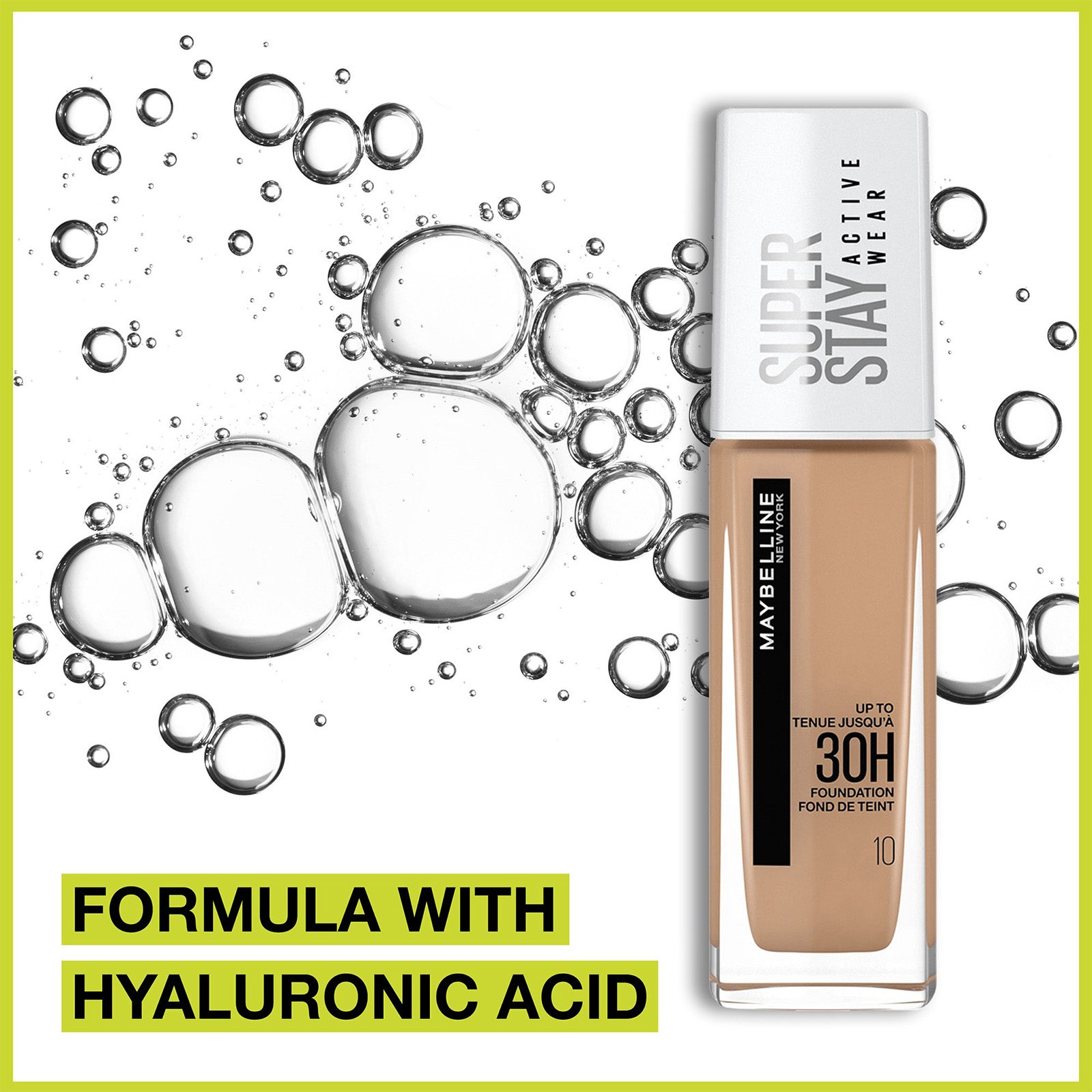 Maybelline Superstay Active Wear Full Coverage 30H Liquid Foundation with Hyaluronic Acid 30ml