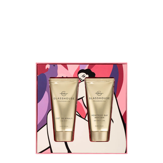 Glasshouse Lost in Amalfi and Montego Bay Rhythm Hand Cream Duo