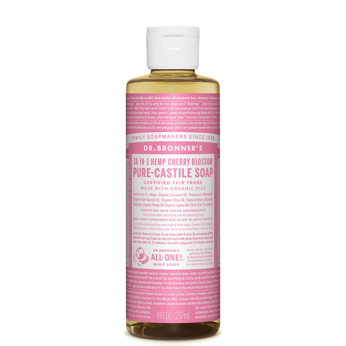 Dr. Bronner's Pure Castile Liquid Soap - Cherry Blossom 237ml