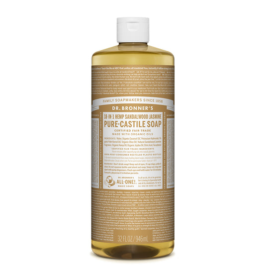 Dr. Bronner's Pure Castile Liquid Soap - Sandalwood and Jasmine 946ml