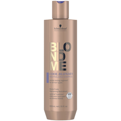 Schwarzkopf Professional BLONDME Cool Blondes Neutralizing Shampoo 10.14 oz