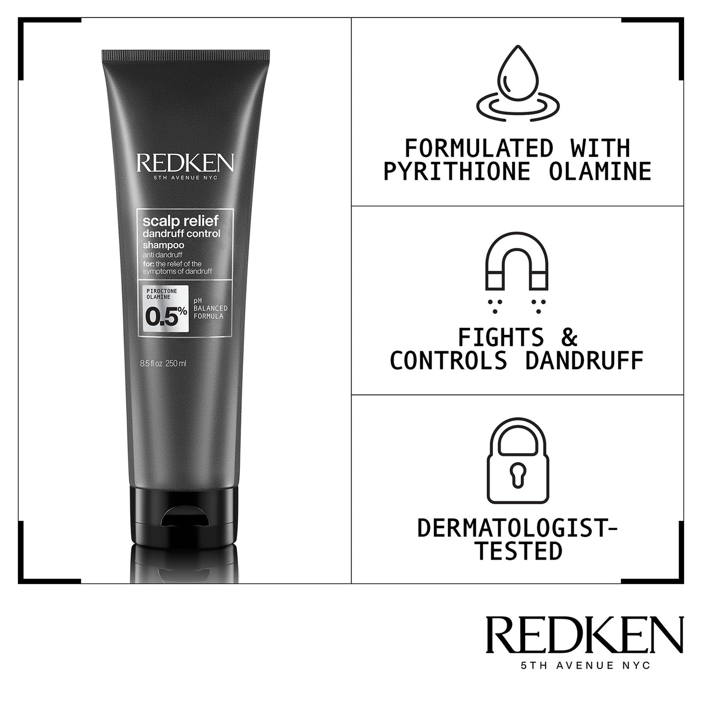 Redken Scalp Relief Dandruff Control Shampoo 250ml