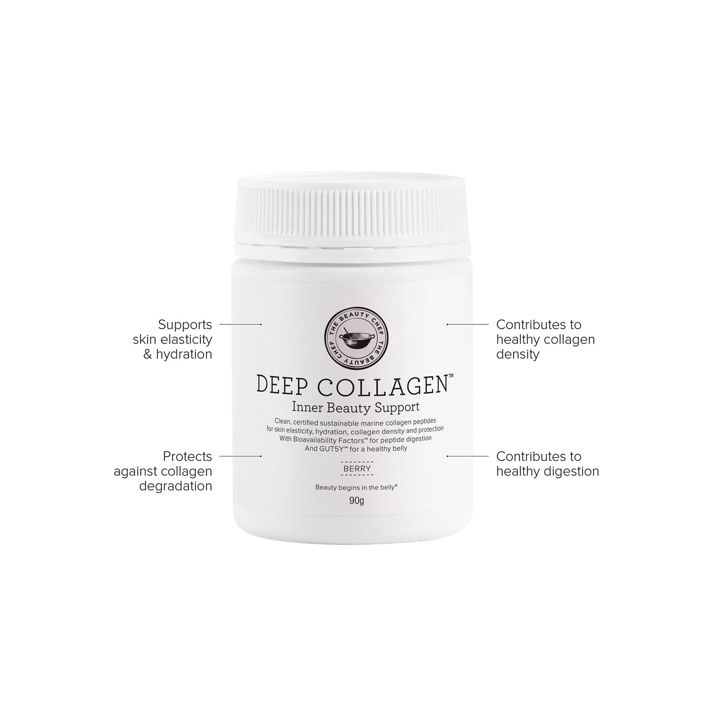 The Beauty Chef Deep Collagen Inner Beauty Support Berry 90g