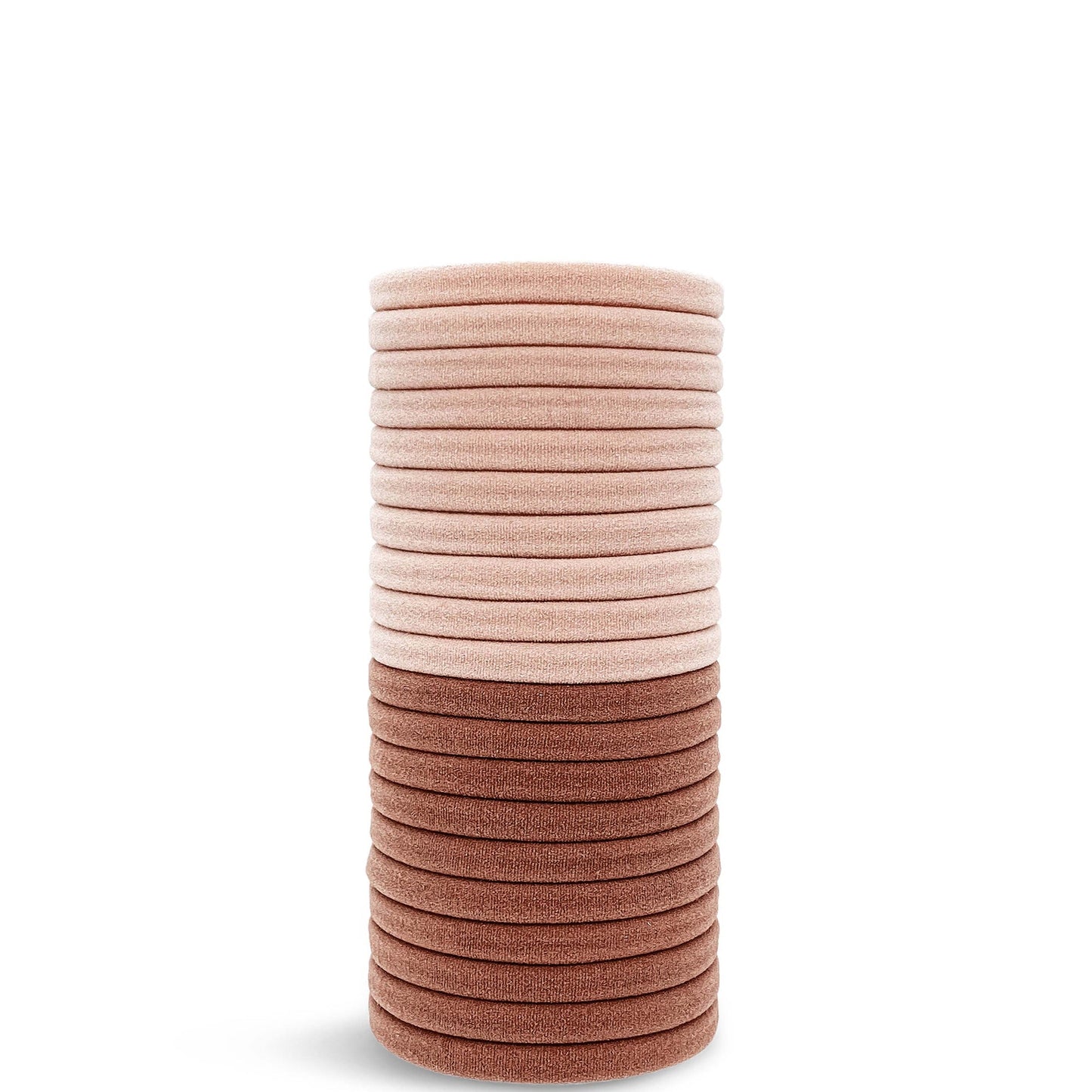 Kitsch Recycled Nylon Hair Elastics 20pc Set - Blush
