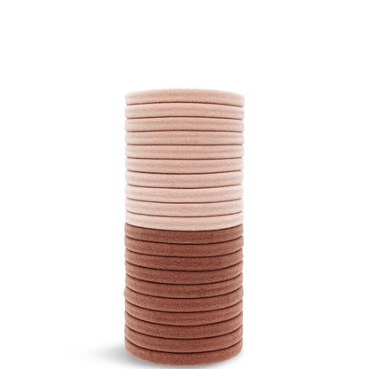 Kitsch Recycled Nylon Hair Elastics 20pc Set - Blush