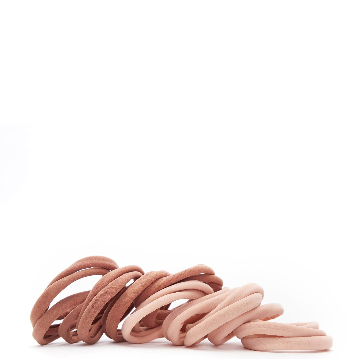 Kitsch Recycled Nylon Hair Elastics 20pc Set - Blush