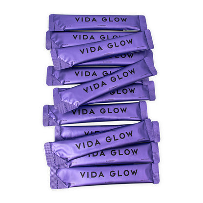 Vida Glow Natural Marine Collagen Supplement - Blueberry 90g