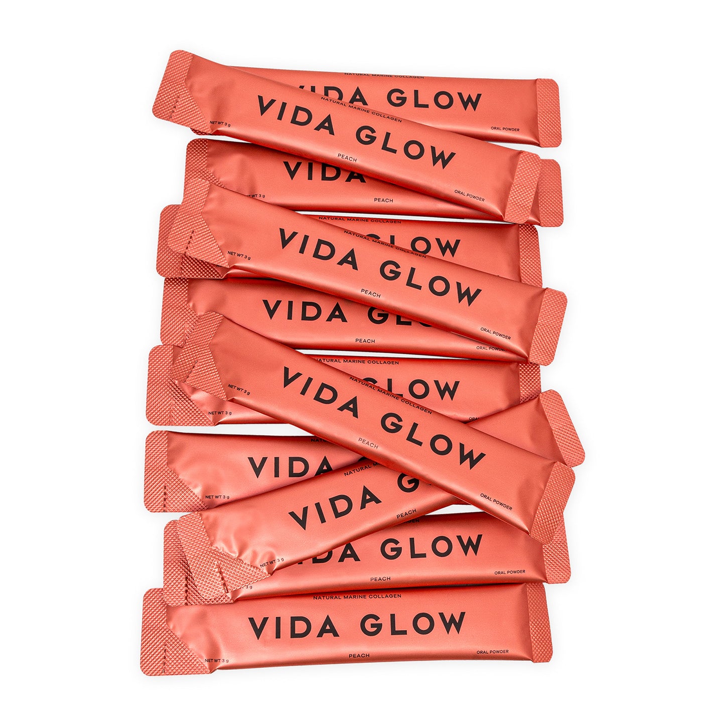 Vida Glow Natural Marine Collagen Supplement - Peach 90g