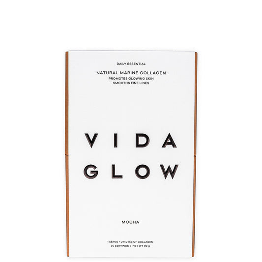 Vida Glow Natural Marine Collagen Supplement - Mocha 90g