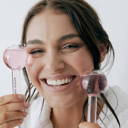 Aceology The Original Pink Ice Globe Facial Massager