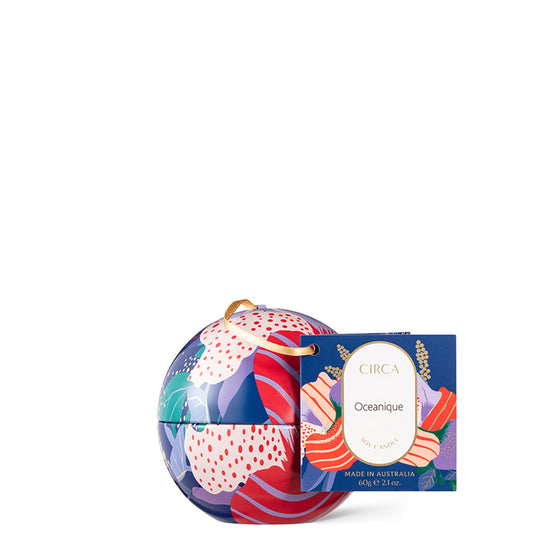 CIRCA Christmas Oceanique Candle Tin Bauble 60g