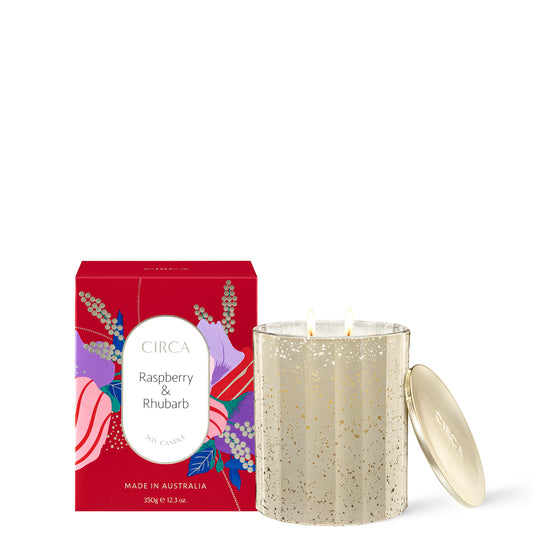 CIRCA Christmas Raspberry and Rhubarb Candle 350g