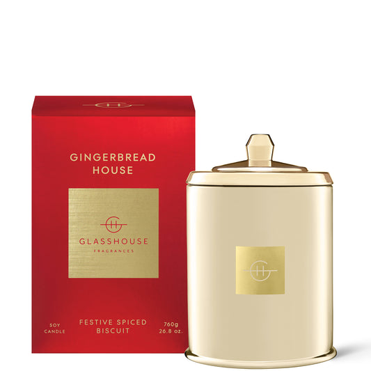 Glasshouse Fragrances Gingerbread House Candle 760g