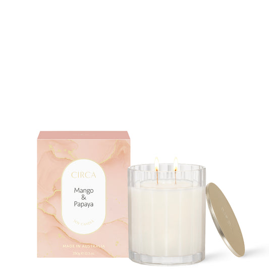 CIRCA Mango & Papaya Scented Soy Candle 350g