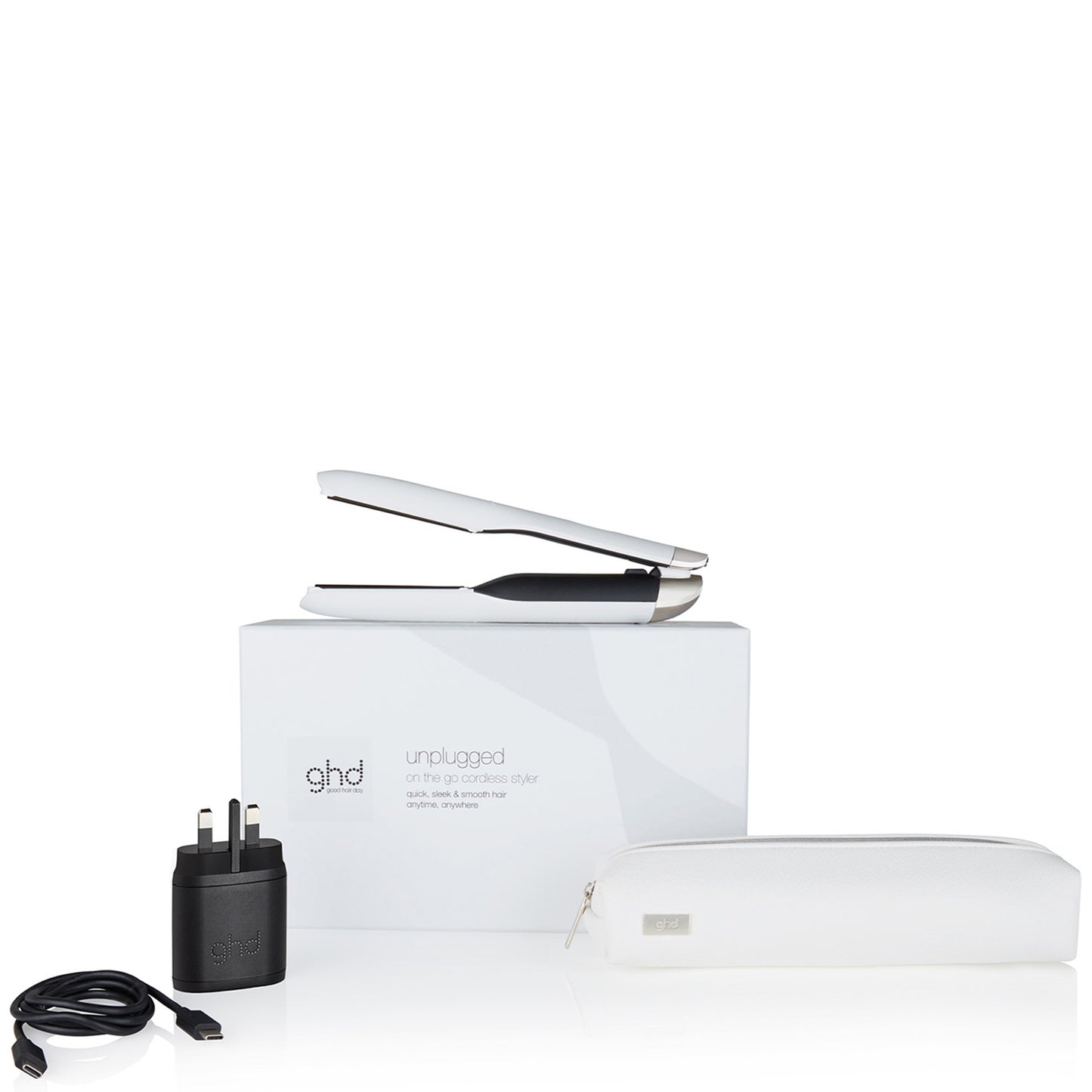 ghd Unplugged Cordless Hair Straightener - White