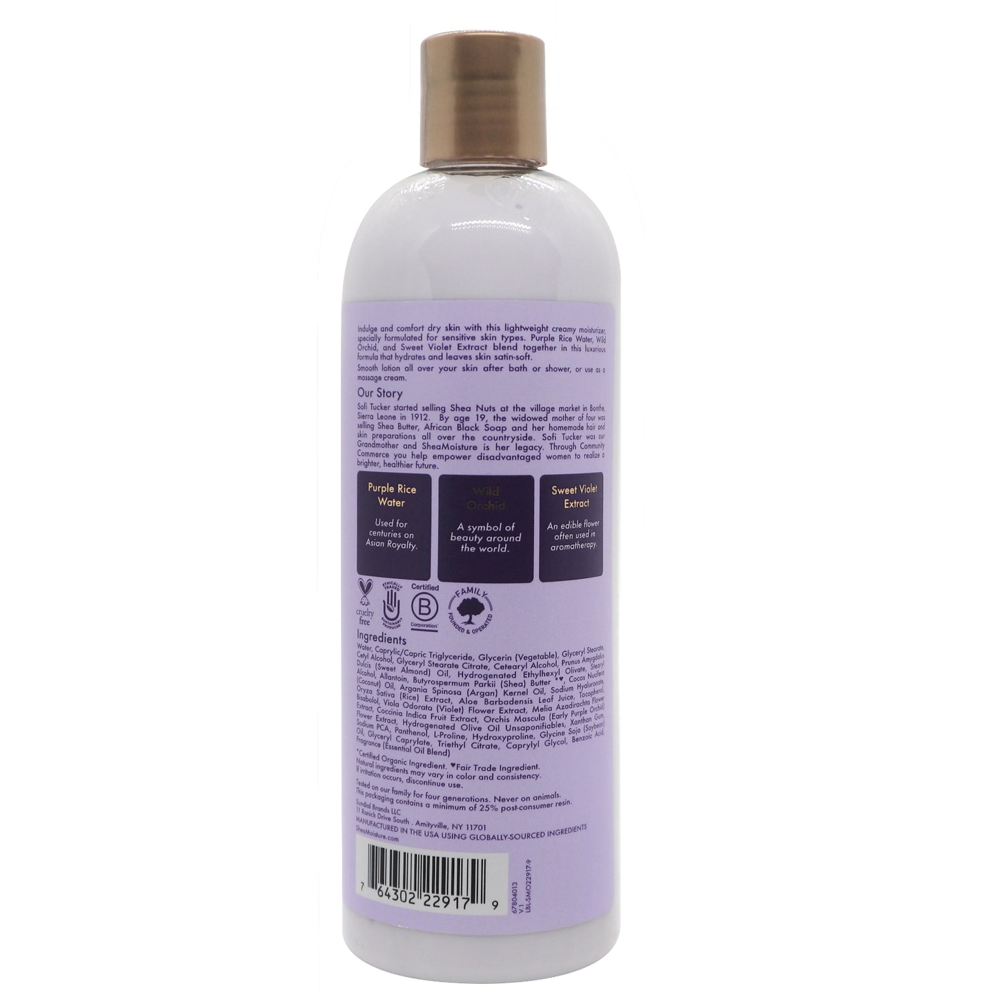 SheaMoisture Purple Rice Water Body Lotion 384ml