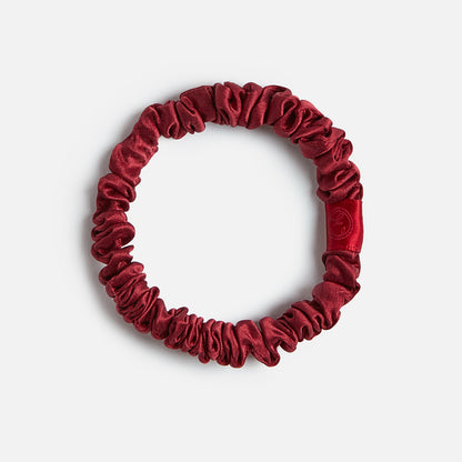 ESPA Silk Scrunchie - Claret Rose - Small & Regular