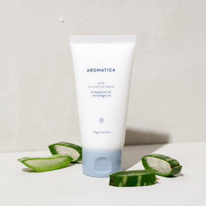 AROMATICA Aloe Hy-ffective Cream 5% Hyaluronic Sol. 5% Collagen Sol. 85ml