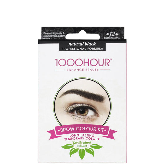 1000 Hour Eyelash & Brow Plant Extract Dye Kit - Natural Black