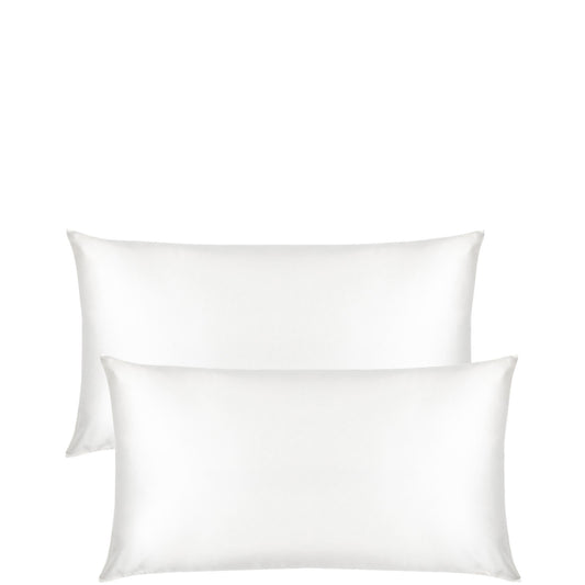 The Goodnight Co. Silk Pillowcase Twin Set King Size - White