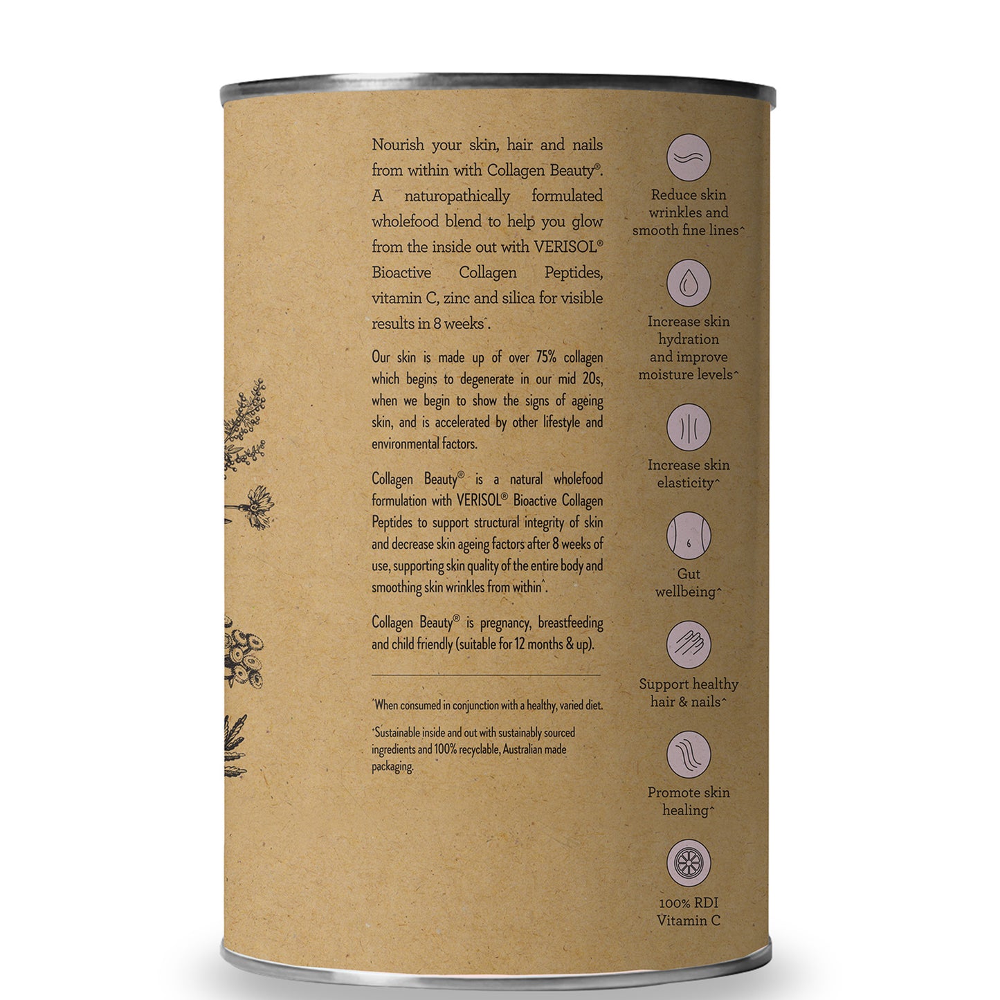 Nutra Organics Collagen Beauty - Unflavoured 450g