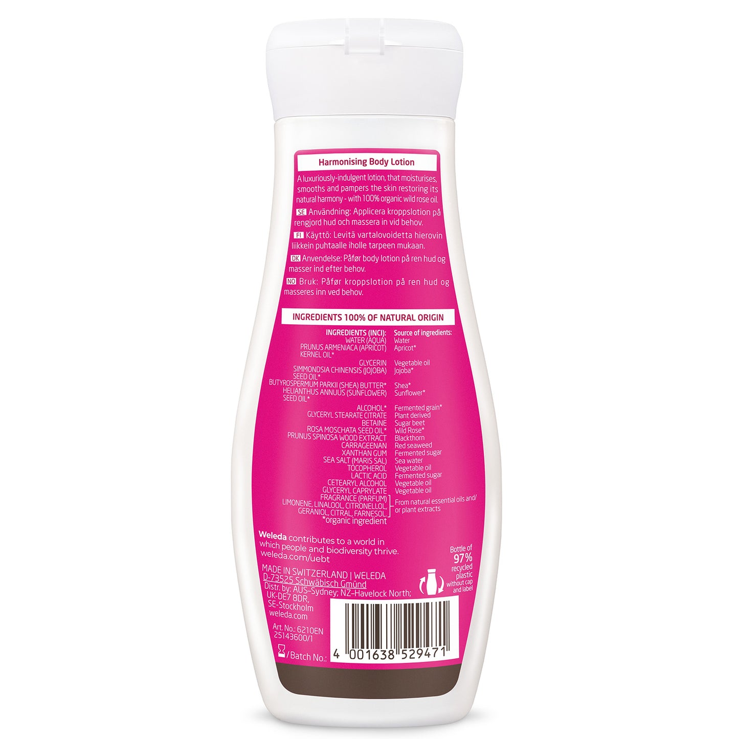 Weleda Harmonising Body Lotion Wild Rose 200ml