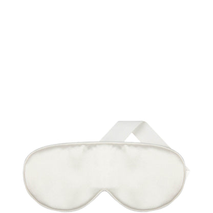 The Goodnight Co. Silk Sleep Mask and Queen Size Pillowcase - White