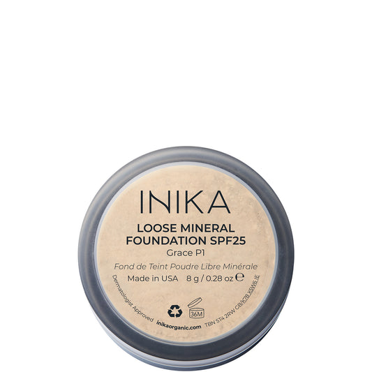 INIKA Loose Mineral Foundation SPF25 8g (Various Shades)