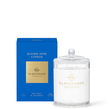 Glasshouse Diving into Cyprus Candle and Liquid Diffuser